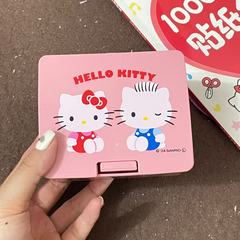 Hello Kitty正版三丽鸥收纳盒防尘翻盖盒子可爱ins卡通桌面摆件