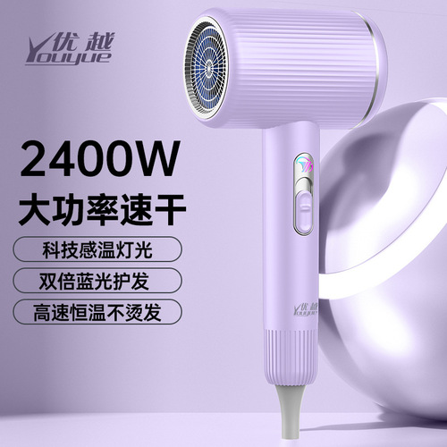 New High-Speed Hair Dryer for Home Use, Blue Light High Power Negative Ion, Damage-Free Generator Hair Dryer, Hotel-Specific, Wholesale