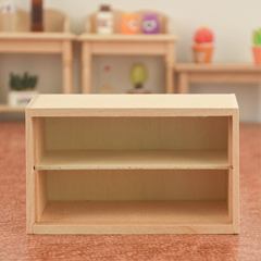 1/12 Scale Dollhouse Mini Furniture Wooden Micro Storage Cabinet Model Miscellaneous Cabinet Slant Shelf Decor
