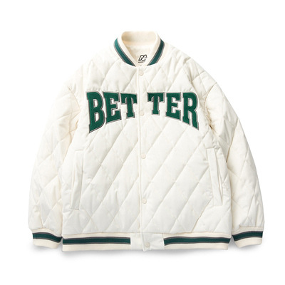 菱格棉服男潮牌ins冬季国潮宽松加厚情侣款炸街棒球服外套棉衣女