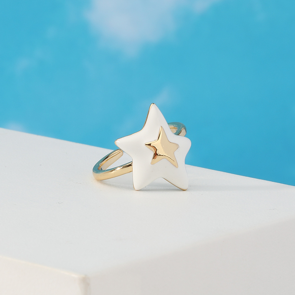 Fashion Star Copper Open Ring Plating Copper Rings