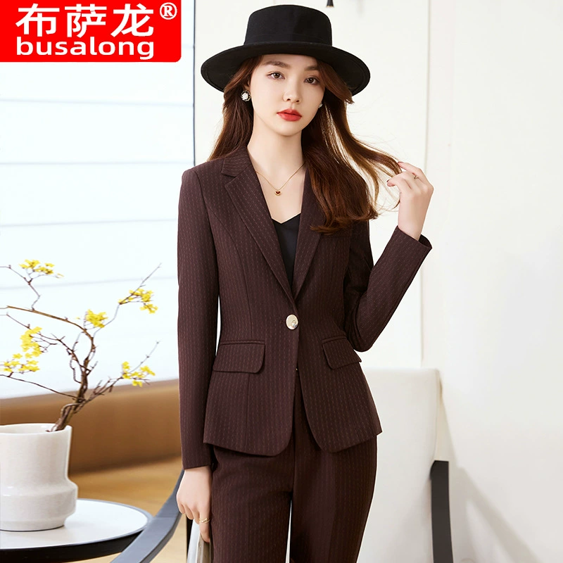 2024 новый стиль busalong busalong женский с длинными рукавами профессиональный костюм брюки костюмный комбинезон женский 814