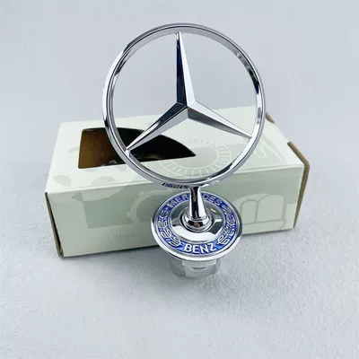 Suitable for Mercedes-Benz hood emblems, ECS series, E300L, C180L, C200, S350, original factory modification emblem (Car logo) - standard-