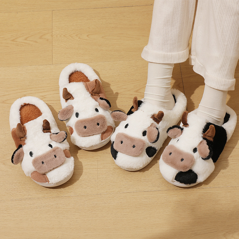 Unisex Casual Animal Round Toe Cotton Slippers display picture 3
