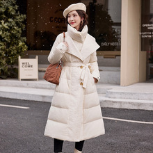 冬装新款双层翻领韩版气质时尚90白鸭绒女式羽绒服 SX2878