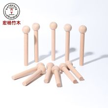厂家现货实木火柴棒 洞洞板配件荷木榉木圆球棍 圆木棍木质火柴棍