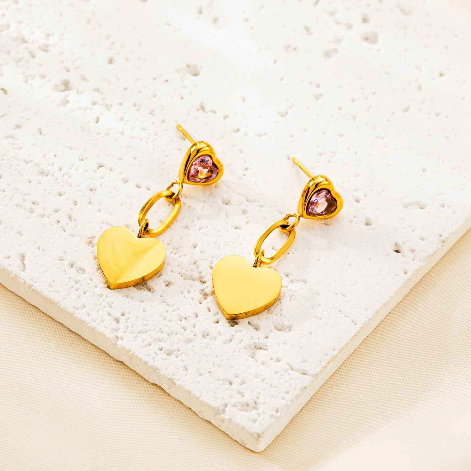 Европейская и американская новая мода позолоченная титановая сталь серьги серьги серьги серьги серьги