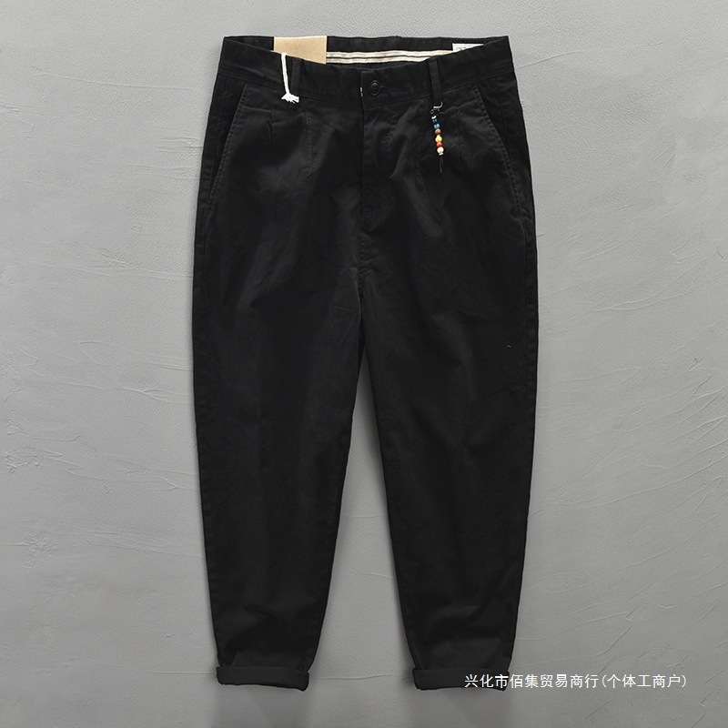 跨境跨境Z301秋冬新款男士纯色休闲工装裤一件代发卡其色灰色黑色|undefined