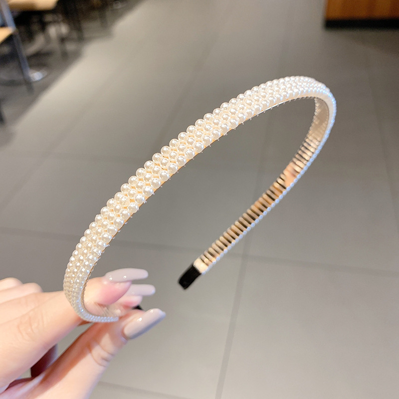 Retro francés de alto nivel sensación de perla fijación de cabello temperamento femenino de presión de cabello universal fijación de cabello no es fácil de caer tarjeta de cabello