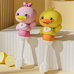 ORC Duckbill Baby Cartoon Children's Toothbrush, Baby Learning Infant Toothbrush Toy Eco-Friendly Animal Handle