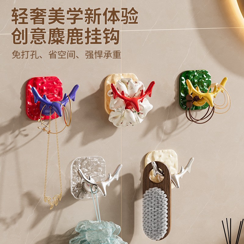 Gancho de ventosa sin perforaciones para baño, pegatina adhesiva fuerte para ropa, gancho para almacenamiento de sombrero, gancho adhesivo para joyería