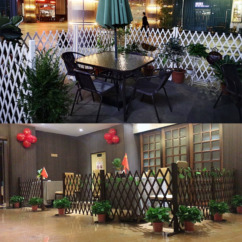 Открытый антикоррозийный деревянный забор телескопический забор ограждение дворовой сетки забор забор восхождение на ротанговую подставку для внутренней отделки ограждения