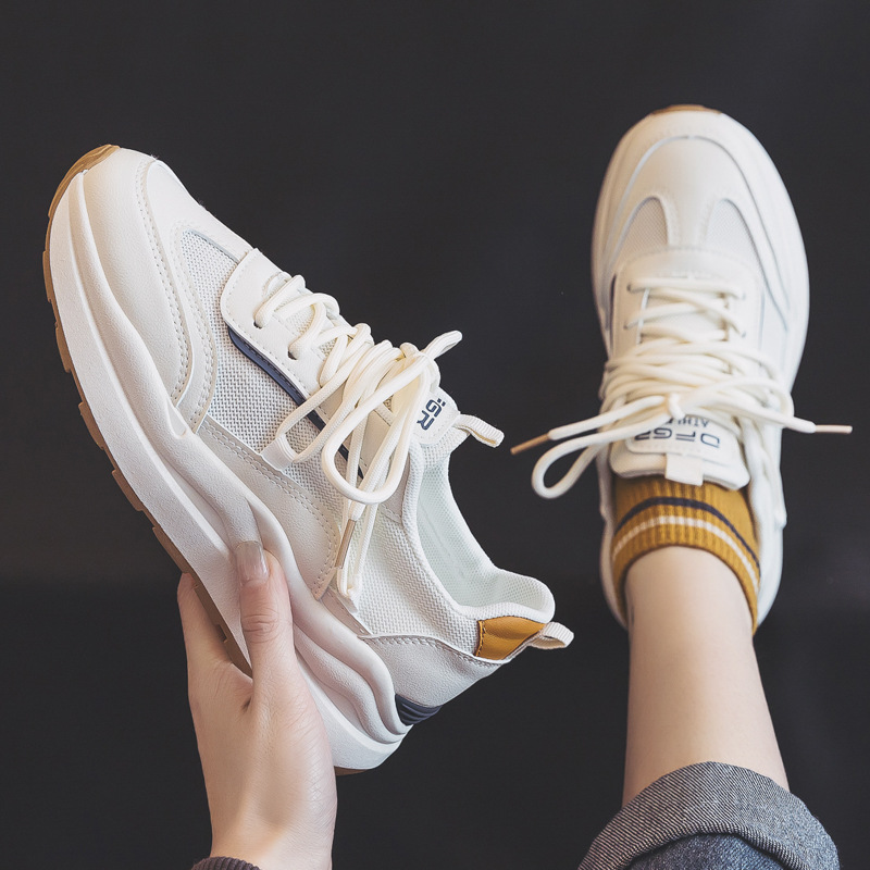 Forrest Gump schoenen voor dames 2023 nieuwe lente nieuwe ademende mesh sportstijl witte schoenen ins trend groothandel_voghion.com
