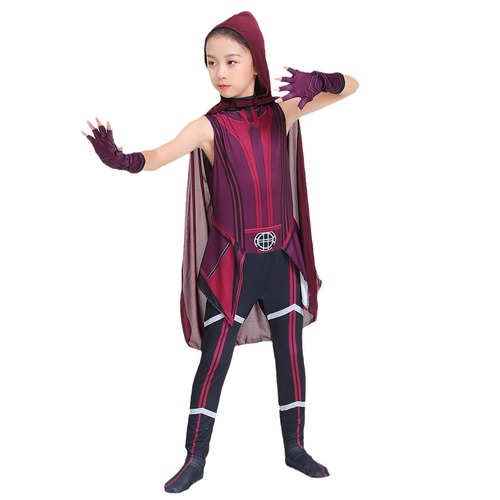 Scarlet Witch Girl Superhero Dress Up Children's Halloween Cosplay Cosplay Costume
