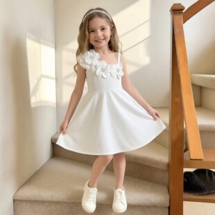4-7�q����Ůͯȹ�[��ɫ����ȹ���w�����b������Ɍ����ݶY��