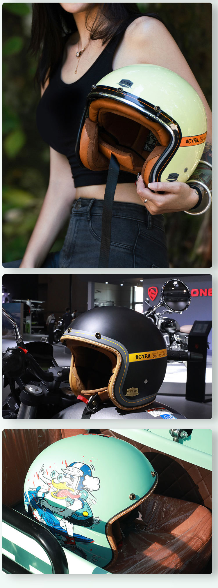 CYRIL 复古头盔图片 3