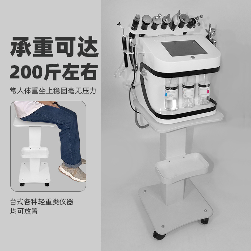 Comercio exterior Carro de belleza salón de belleza instrumento de belleza carro pequeña burbuja picosegundo ceja lavadora estante de almacenamiento móvil