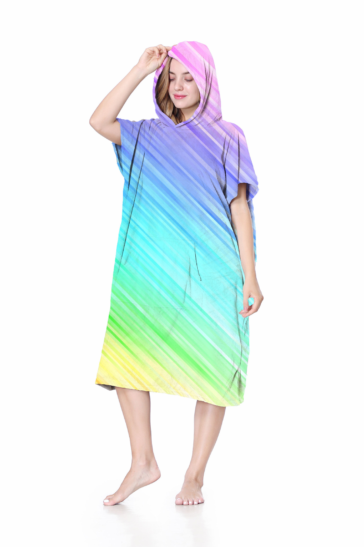 Amazon coral polar cambio de albornoz baño en casa túnica de aguas termales natación buceo surf manto toalla de baño con capucha