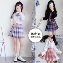 JK格裙原创正版制服套装全套秋季格子裙儿童女学生学院风百褶短裙