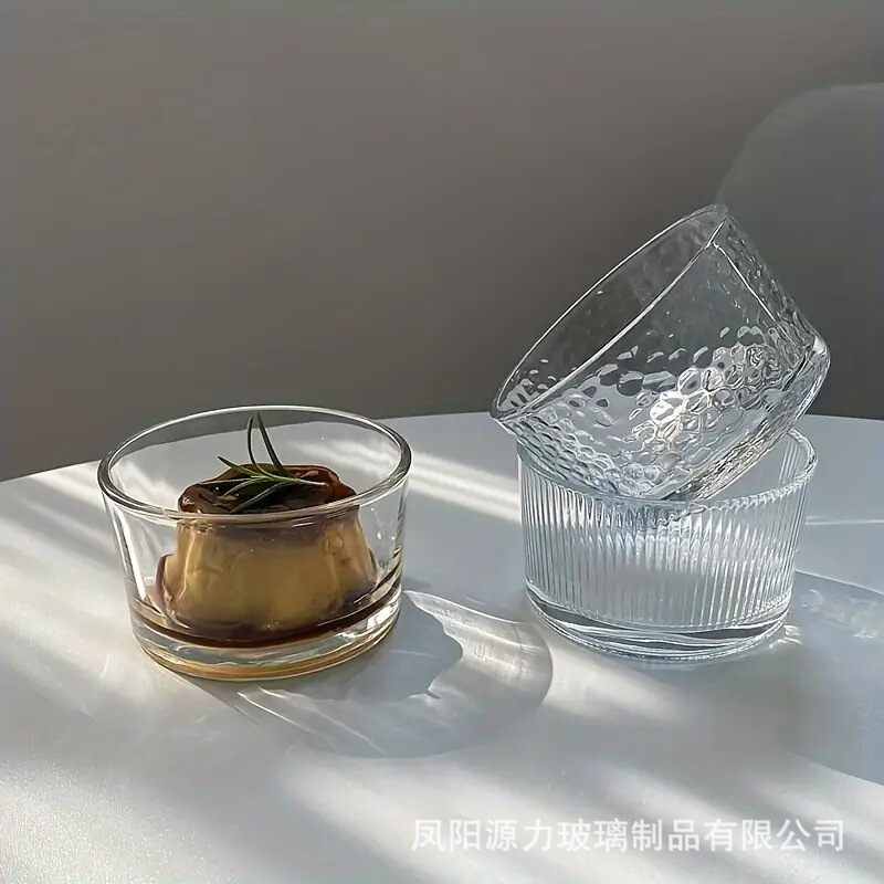Cross-Border Wholesale Glass Bowls, Ins-Style Dessert Bowls, Fruit Plates, Pickle Bowls, Ice Cream Bowls, Dessert Breakfast Salad Bowls