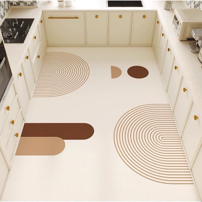 Anti-Fouling Floor Leather Carpet Kitchen | Avtomobil döşəmə paspasları - a-50x-160cm-waterproof-and-oil-proof