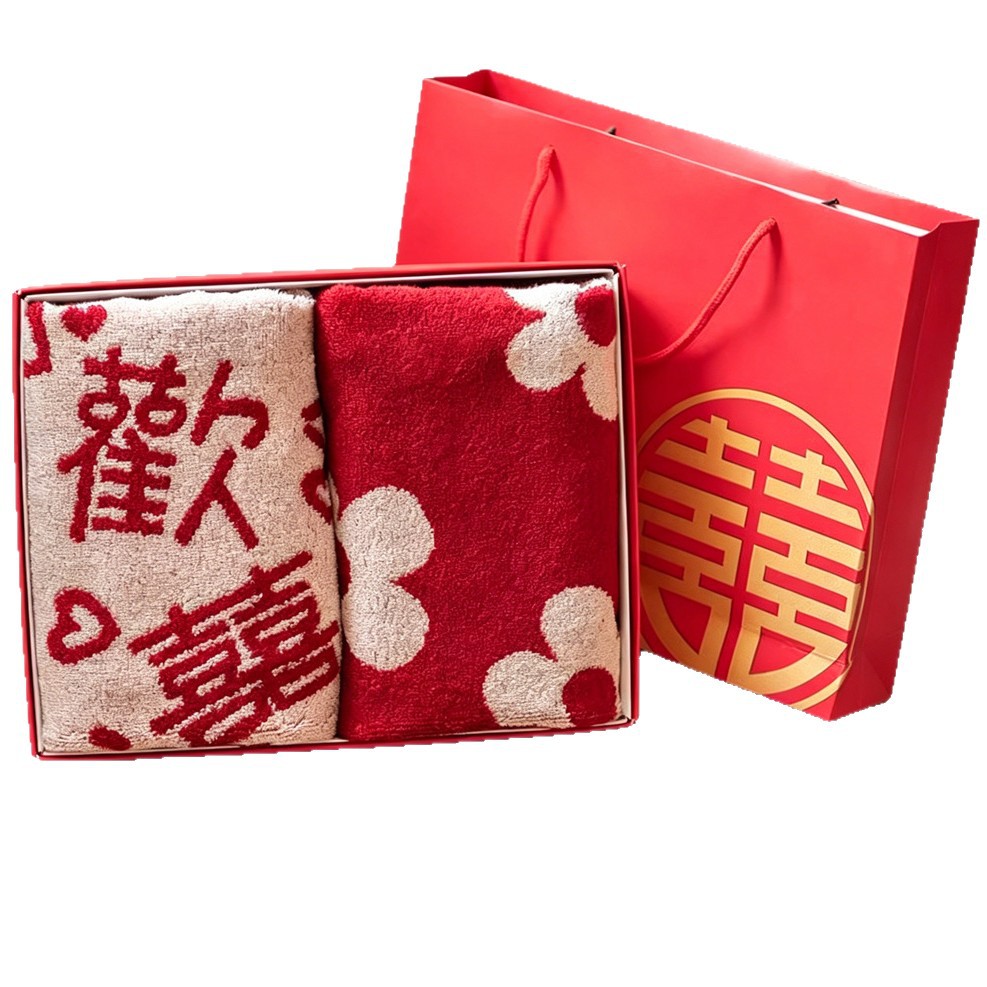 红色毛巾