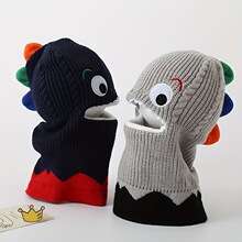 C 24213 Dinosaur children's hat scarf set ������ͯñΧ��һ��