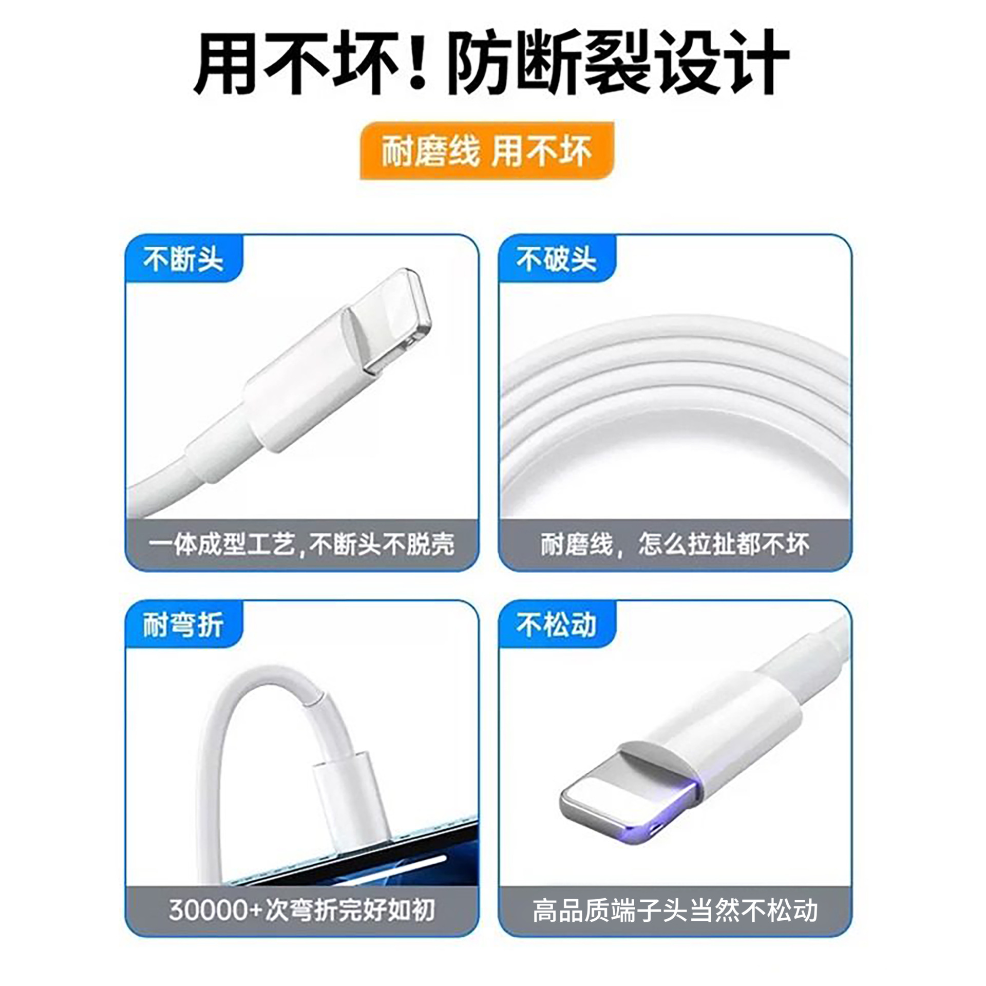 Aplicable a Apple 8 - 17 cable de datos de teléfono iPhone doble tipo-c60w cable de carga rápida PD cable de carga rápida