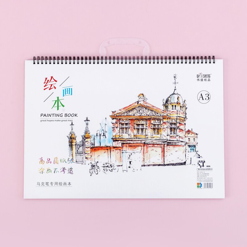 偉盛マークペン専用紙絵画a 4ハンディコイルマーク本a 3画集は空白アニメ絵本を厚くします。|undefined