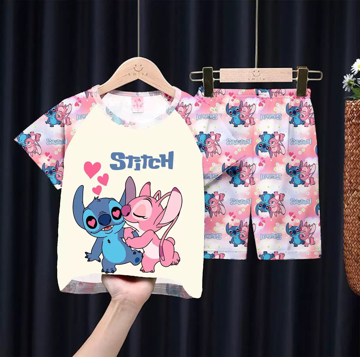 2025 new kapibala children's pajamas cartoon girls short sleeve thin boys casual home clothes wholesale tide