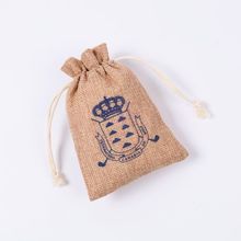 厂家现货麻布束口袋首饰化妆品精美礼品黄麻包装袋复合麻红酒袋