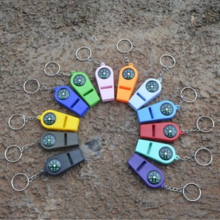 Outdoor Emergency Two-In-One Whistle, Multi-Function Compass, Sports Training Whistle, Camping Compass Pendant
