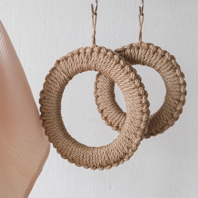 Spot yerba yerba tejida a mano posavasos fábrica fuente esmalte olla olla cazuela estilo japonés almohadilla de aislamiento térmico