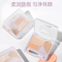 NOVO Qinrun ピュリファイング 3 色コンシーラーは、顔のシミ、ニキビ跡、クマ、涙溝をカバーし、明るくします。