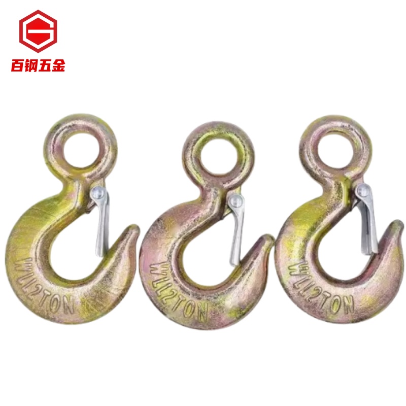 起重环眼吊钩大全钢丝绳拖车钩吊机吊具重型钩子吊装钩工船用吊钩