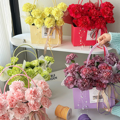 Teacher's Day Handbag Insert Flower Bag Flower Art DIY Waterproof Paper Bag Fresh Flowers Bouquet Flower Arrangement Box Gift Flower Art Packaging