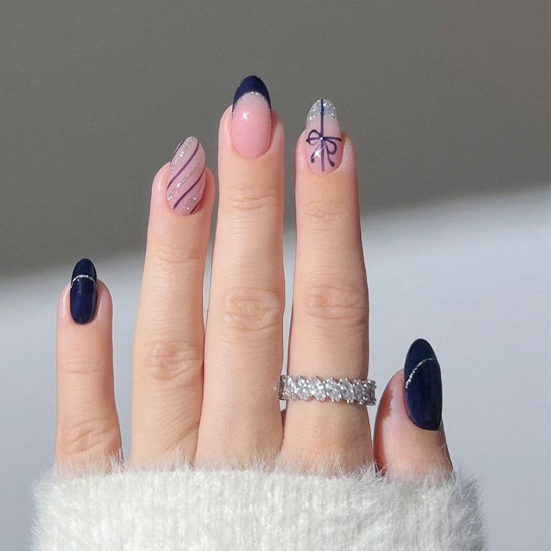 BZ1657 블루 매듭 깃발