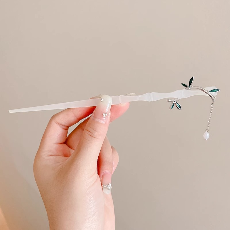 Horquilla en forma de U de alta calidad para mujer 2025 nuevo estilo tocado borla horquilla balanceándose en la parte posterior de la cabeza artefacto del cabello accesorios para el cabello