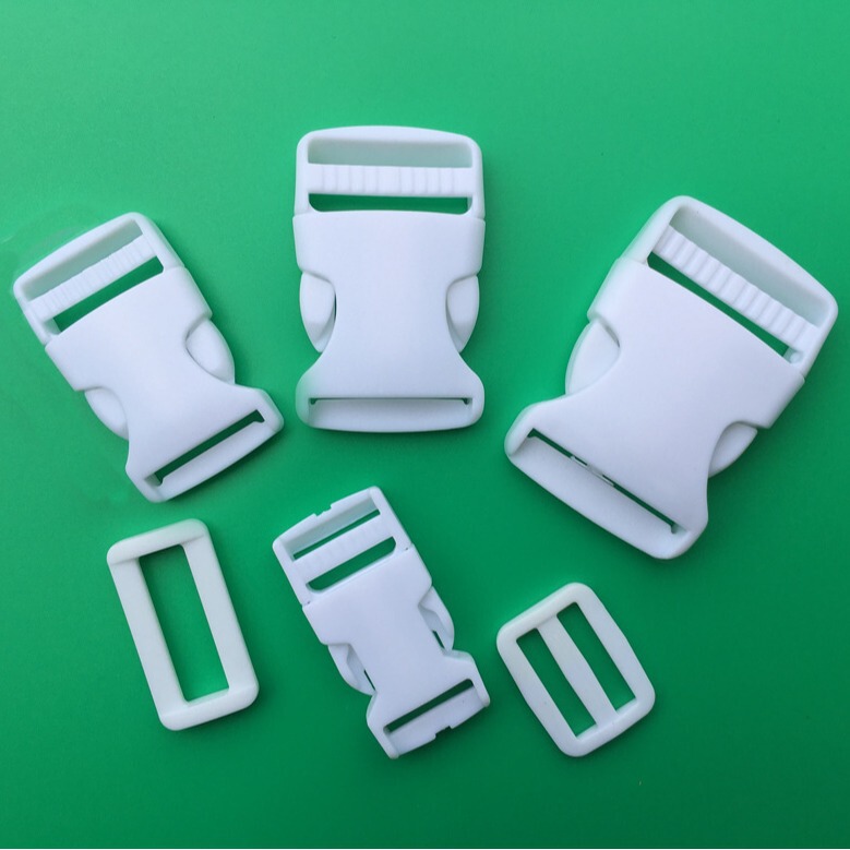 Factory supply 2.5cm white plastic buckle safety buckle backpack buckle pet safety belt socket Factory supply 2.5cm white plastic buckle safety buckle backpack buckle pet safety belt socket