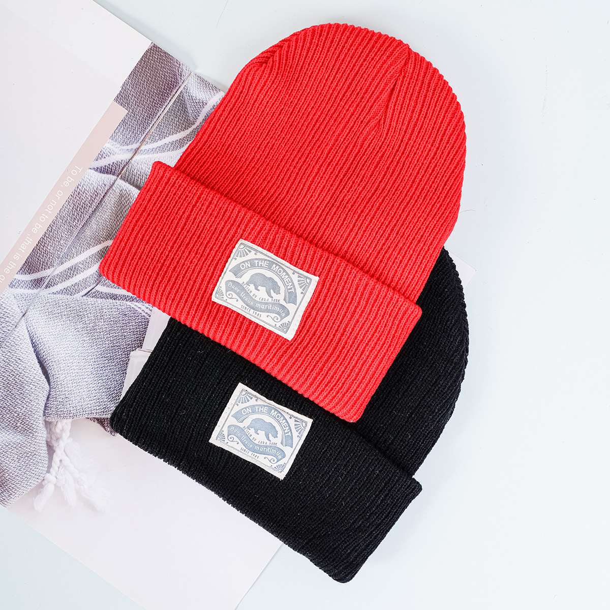 New Fashion Knitted Couple Multicolor Hip Hop Street Cold Versatile Simple Warm Wool Hat_voghion.com