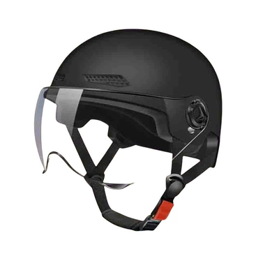 Motosiklet kaskı (dəbilqə) | Sun-Proof Half Helmet for Men and - 3c-certification-haoyehei-short-penetration-one-size-fits-all