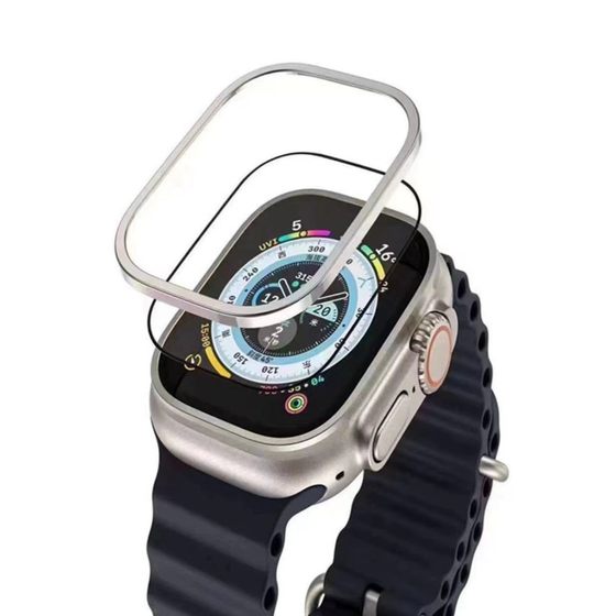 Suitable for Apple Watch Ultra Watch film titanium alloy frame integrated protective film iwatch 49mm film