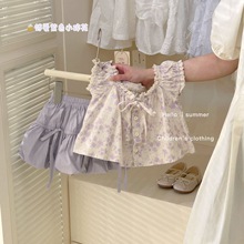 甜小司女童碎花套装夏2025新款儿童洋气两件套女宝宝法式温柔套装