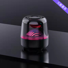 新款L17-A無線藍牙音箱水晶琉璃LED七彩炫酷插卡便攜禮品小音響