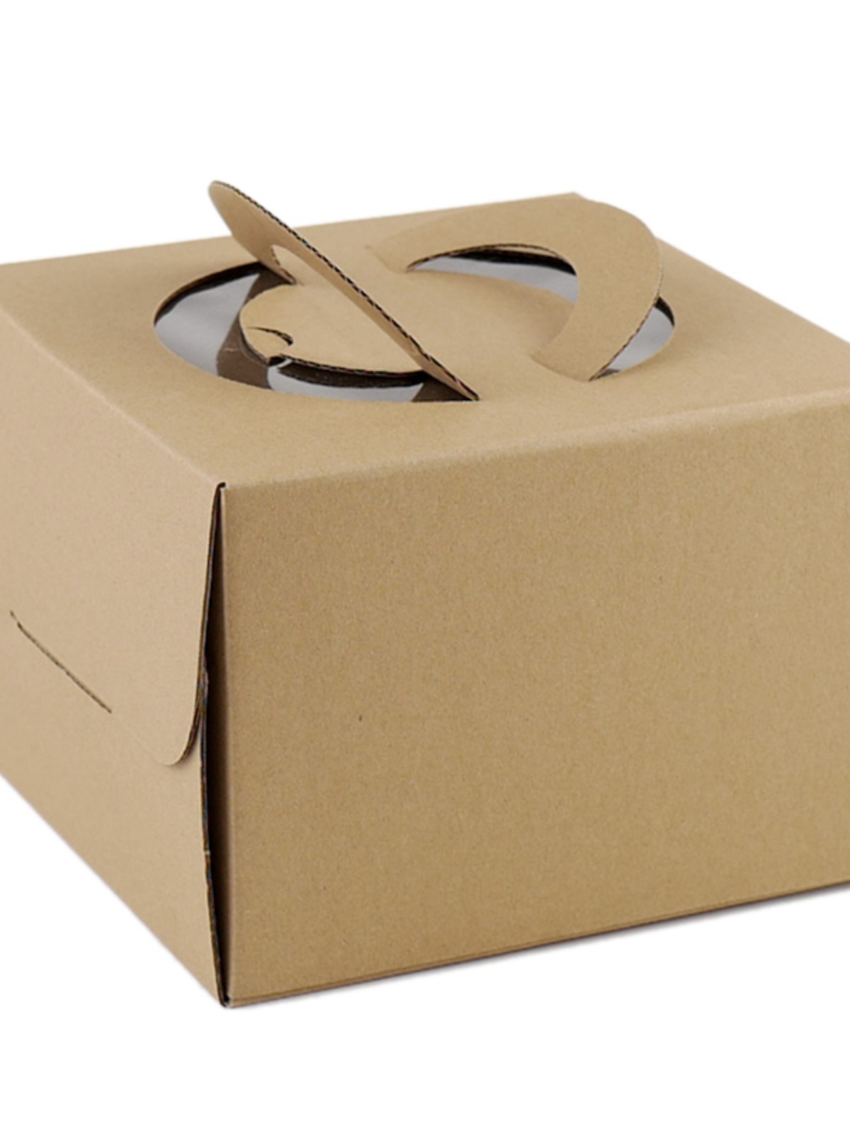 4 pulgadas 6 pulgadas 8 pulgadas 10 pulgadas 12 pulgadas más espacio en blanco de piel de vaca portátil caja de pastel de cumpleaños impresión personalizada