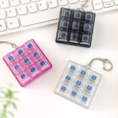 クロスボーダークリエイティブ減圧アーティファクトキーボードピンチキーホルダーペンダント指減圧と発散ノベルティ