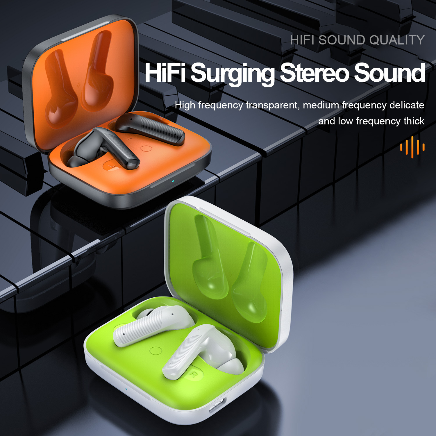 New Private Model Wireless TWS Bluetooth Hands Free Voice ANC Noise Cancelling Earphones_voghion.com