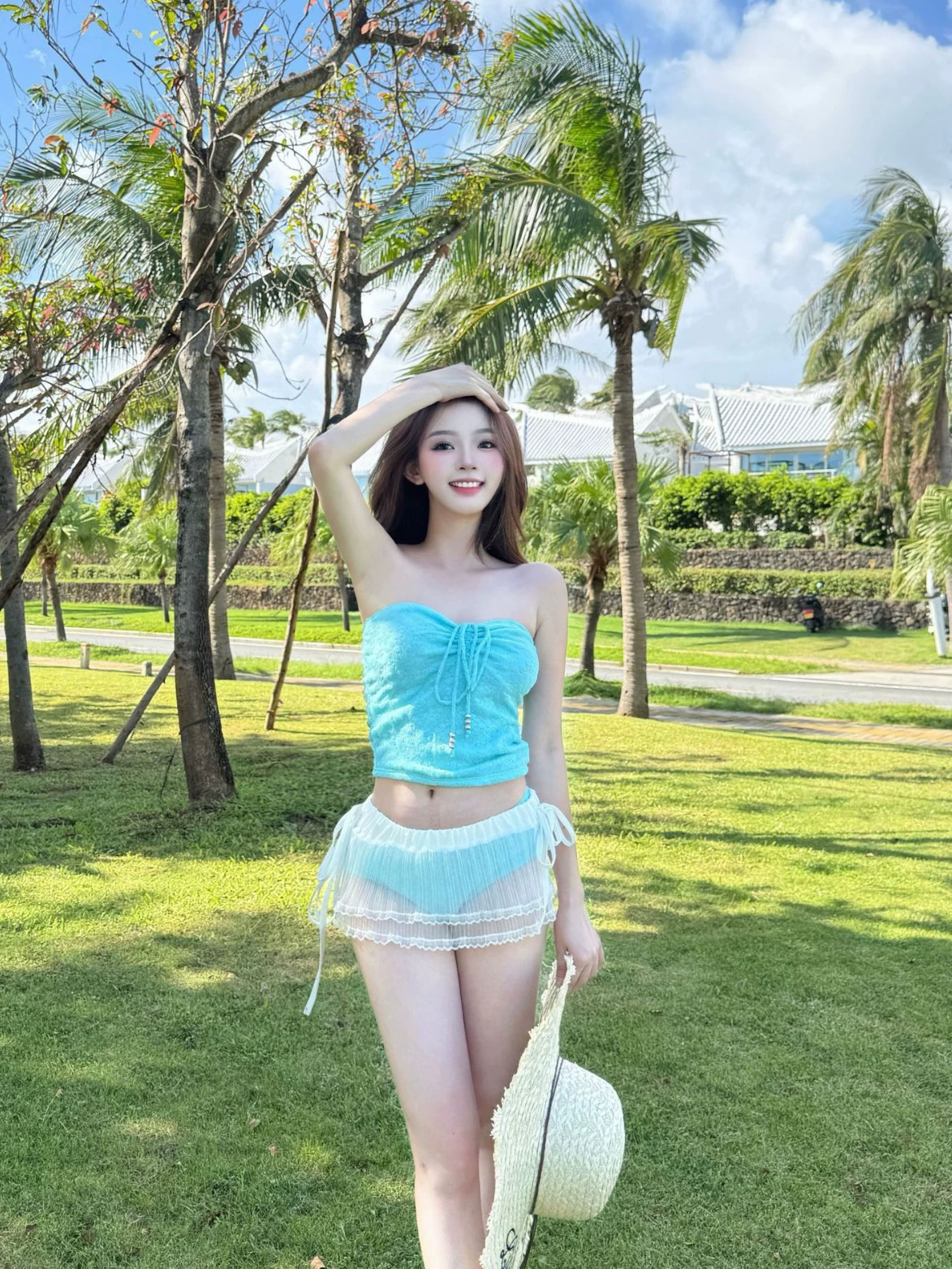 Плавки? нет: Swimwear, lace sexy top with cups, skirt, summer set