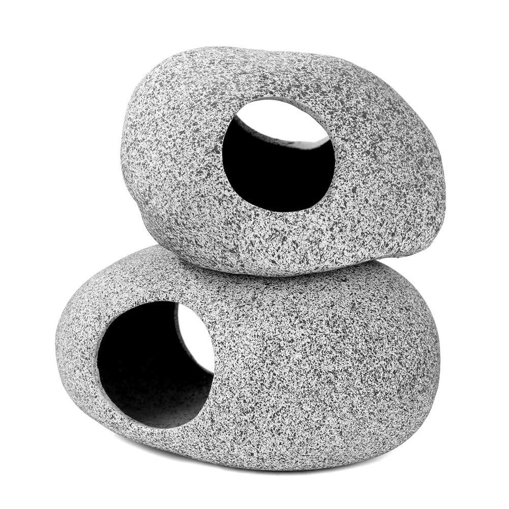 Suministros para mascotas Acuario Tanque de peces Decoración de paisajismo Tanque de barro de arena púrpura Casa de camarones Cichlid Tanque de refugio Tanque de cría Casa de peces