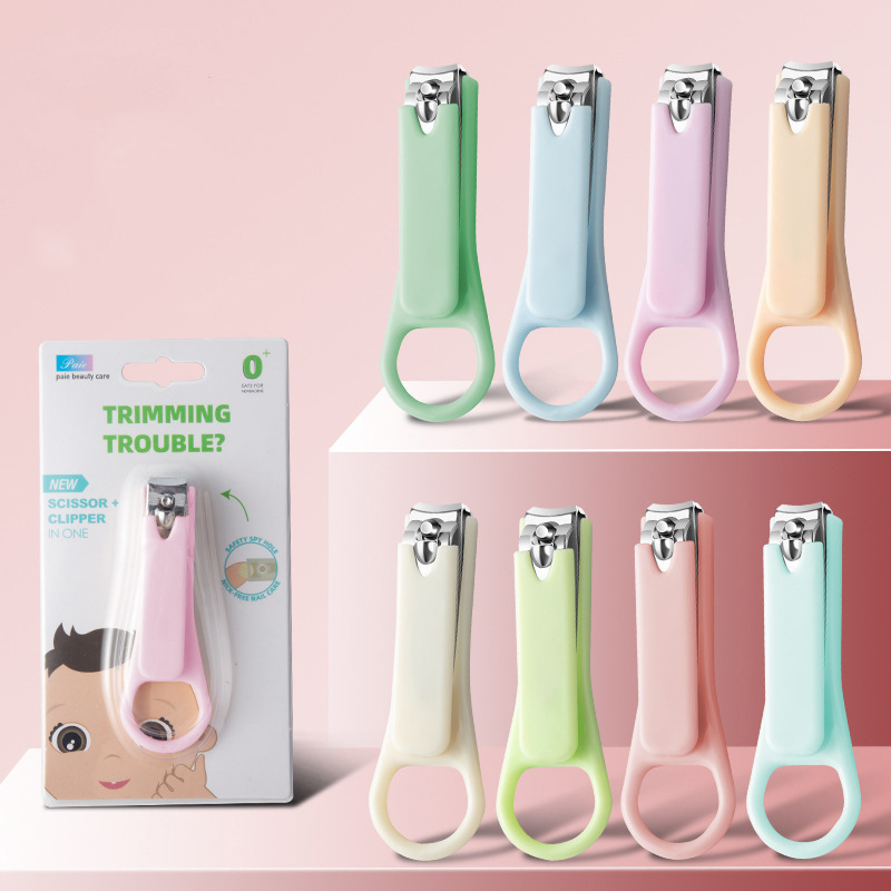 Baby Nail Clipper Set, Kidsren's Anti-Pinch Baby Nail Clipper, Anti-Splash, Cute Female Nail Clipper, Student Portable